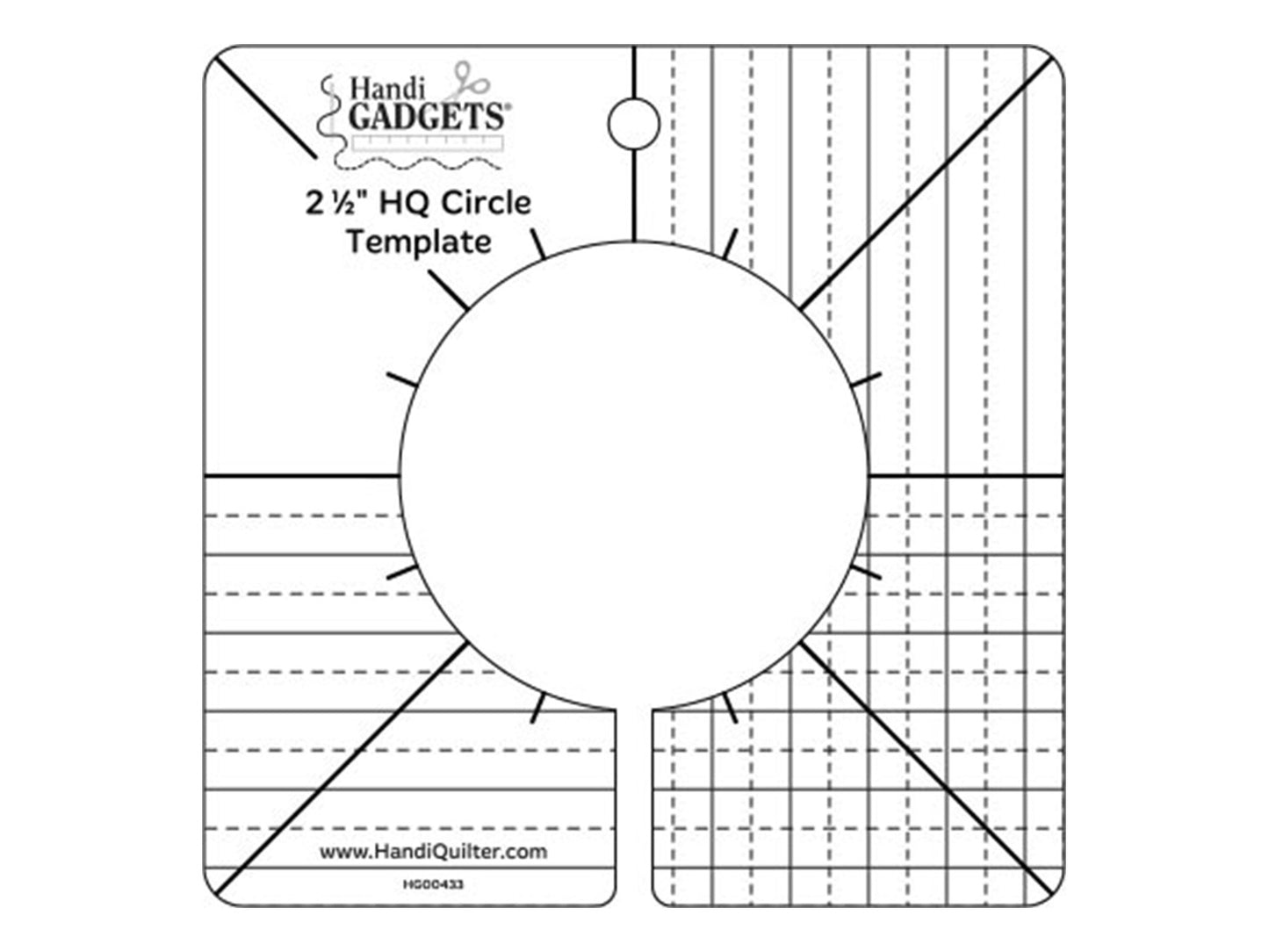 Handi Quilter 2.5" Circle Template