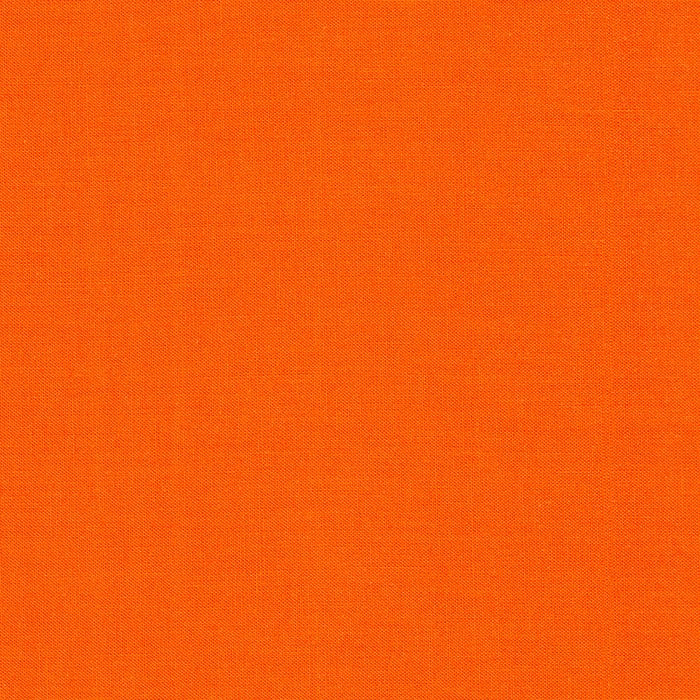 Tangerine Kona Solid Cotton by Robert Kaufman - Sold By 1/4yd