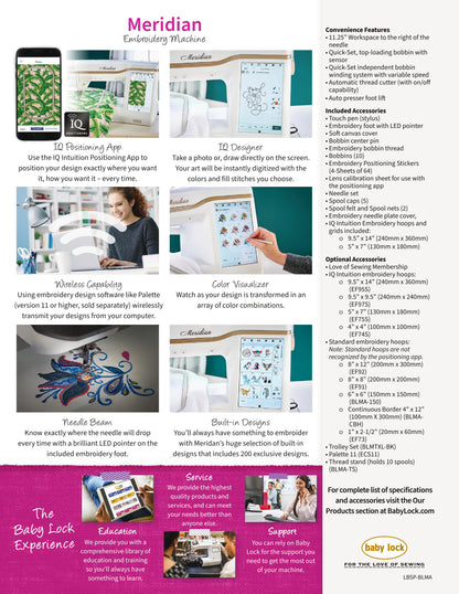 Baby Lock Meridian Embroidery Machine 2