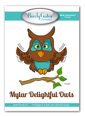 Purely Gates Mylar Delightful Owls