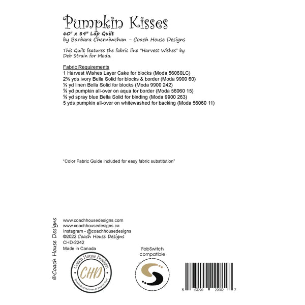 Pumpkin Kisses Pattern By Coach House Designs