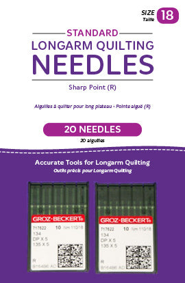 HQ Standard Longarm Needles Size 18 - 2 Pack