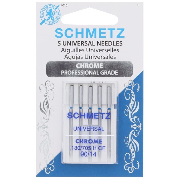 Chrome Universal Needles, Schmetz 90/14 (5pk)