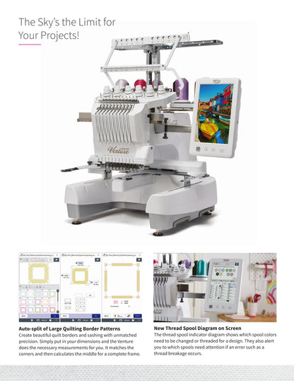 Baby Lock Venture 10 Needle Embroidery Machine