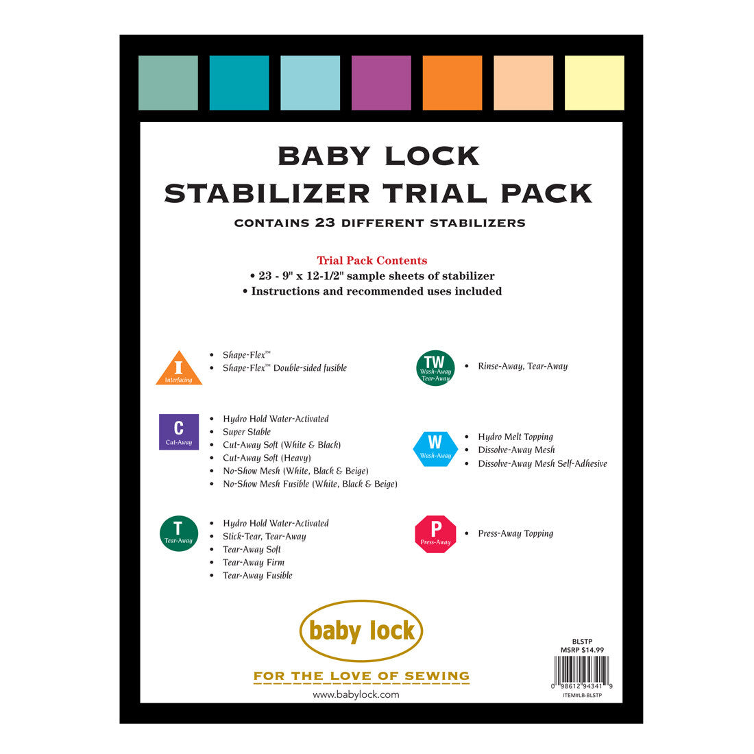 Baby Lock Trial Stabilizer Pack