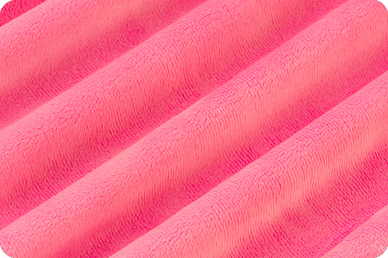 Hot Pink Solid Cuddle - sold by the 1/4 yard