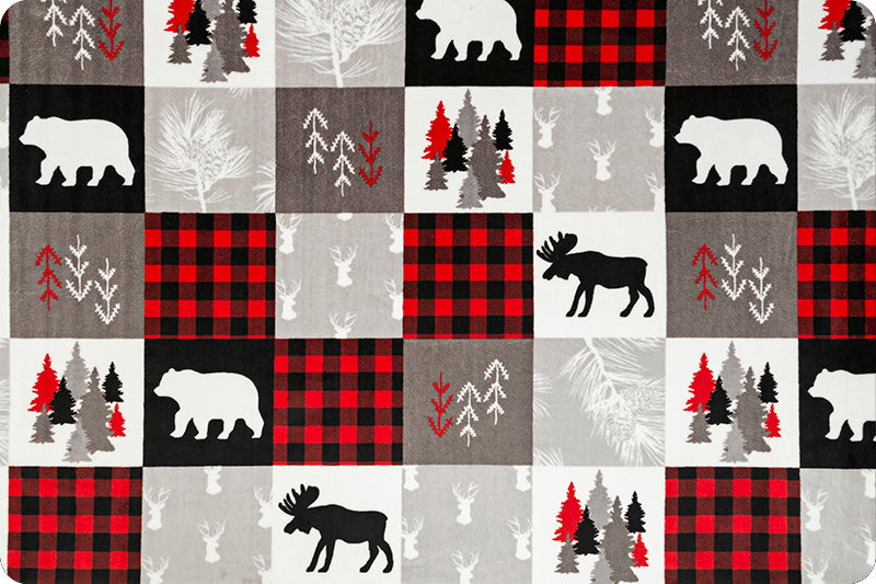 Cabin Quilt Scarlet Cuddle – sold by ¼ yard