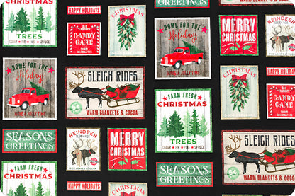 XMAS Signs Digital Cuddle – sold by ¼ yard