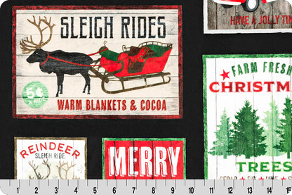 XMAS Signs Digital Cuddle – sold by ¼ yard