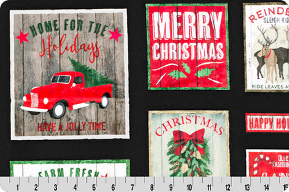 XMAS Signs Digital Cuddle – sold by ¼ yard