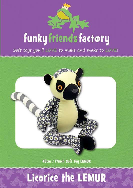 Licorice The Lemur Pattern - Funky Friends Factory