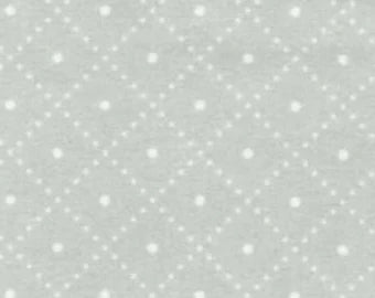 Grey Diamond Dots Flannel