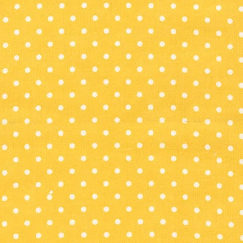 Yellow Dots Flannel
