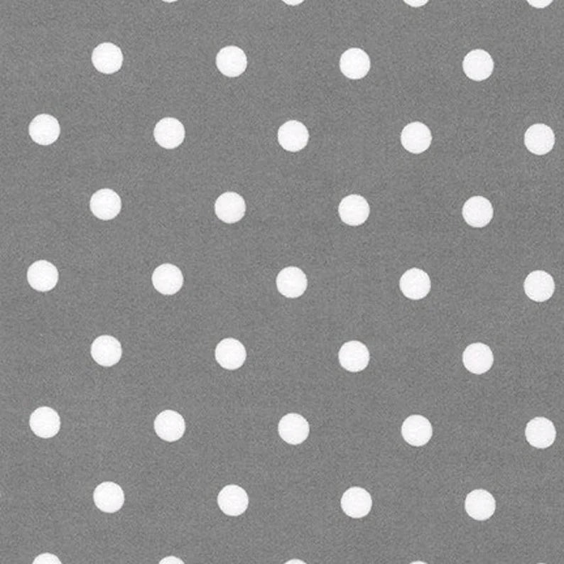 Grey Dots Flannel