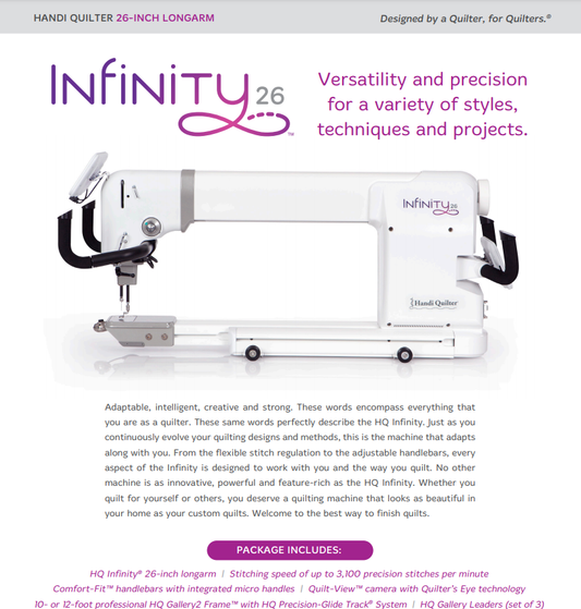 Handi Quilter 26 inch Infinity Long arm Quilting Machine