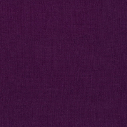 Egg Plant Kona Solid Cotton by Robert Kaufman - Sold By 1/4yd