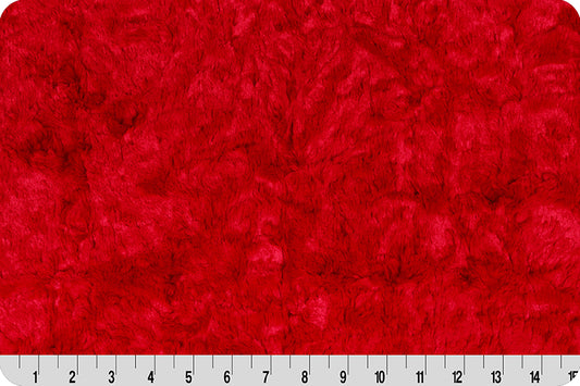 Luxe Cuddle Scarlet  – sold by ¼ yard