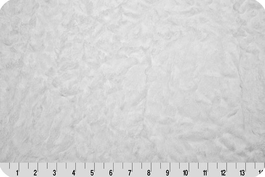 Luxe Cuddle Marble Snow  – sold by ¼ yard