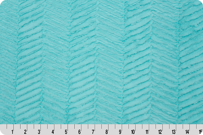 Luxe Cuddle Ziggy Saltwater – sold by ¼ yard