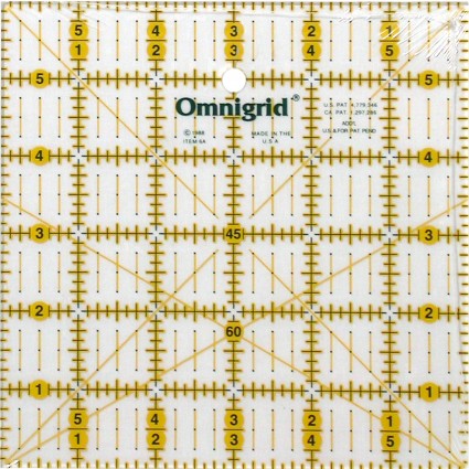 Omnigrid Ruler with Angles 6"
