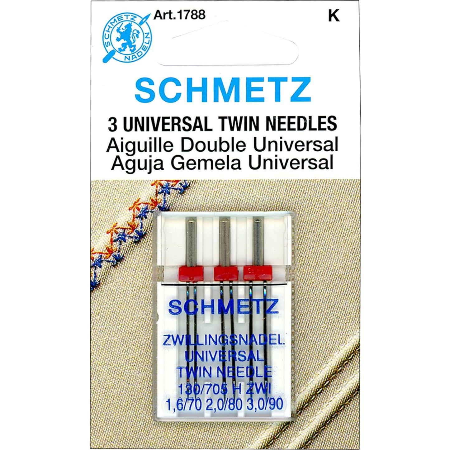 Schmetz Universal Twin Needle Assorted Sizes