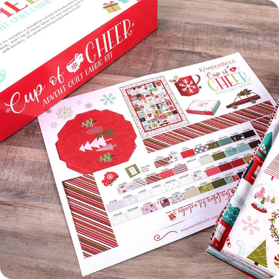 Kimber Bell Cup Of Cheer Advent Quilt Fabric Kit