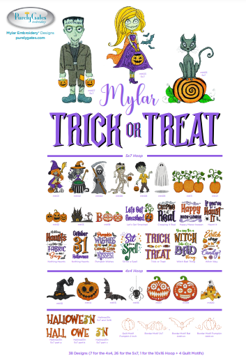 Purely Gates Mylar Trick or Treat