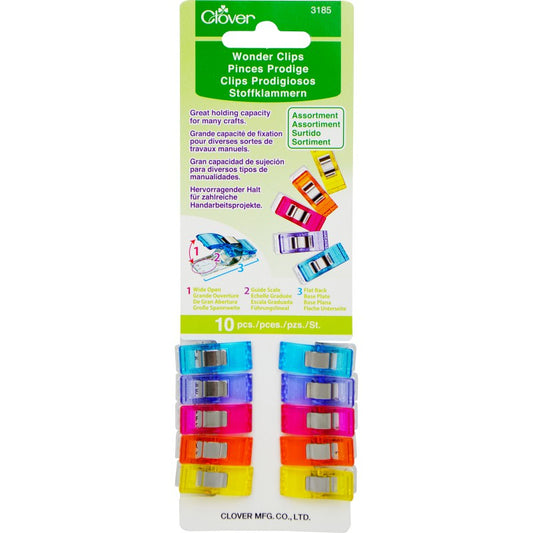 Wonder Clips Small Assorted- 10 pack - Clover